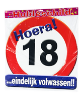 Deurbord 18 Jaar Verkeersbord 50cm